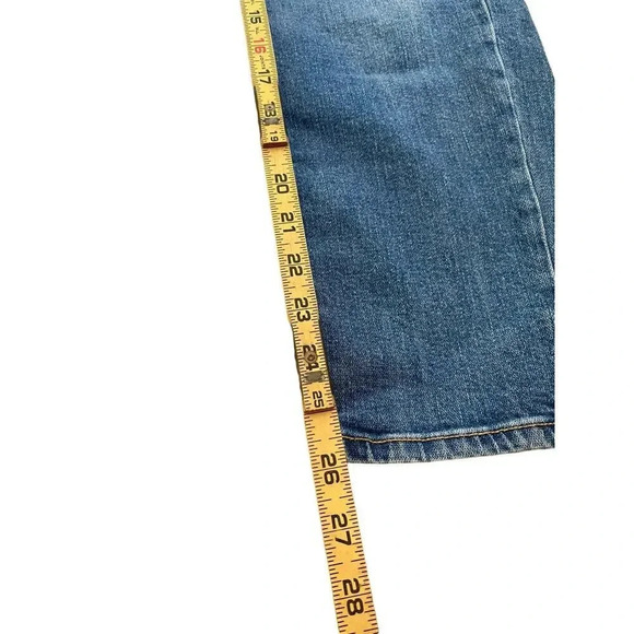 Old Navy Blue Sky Hi- Straight Secret Smooth Pocket High Rise Jean Size 6 - Picture 3 of 7